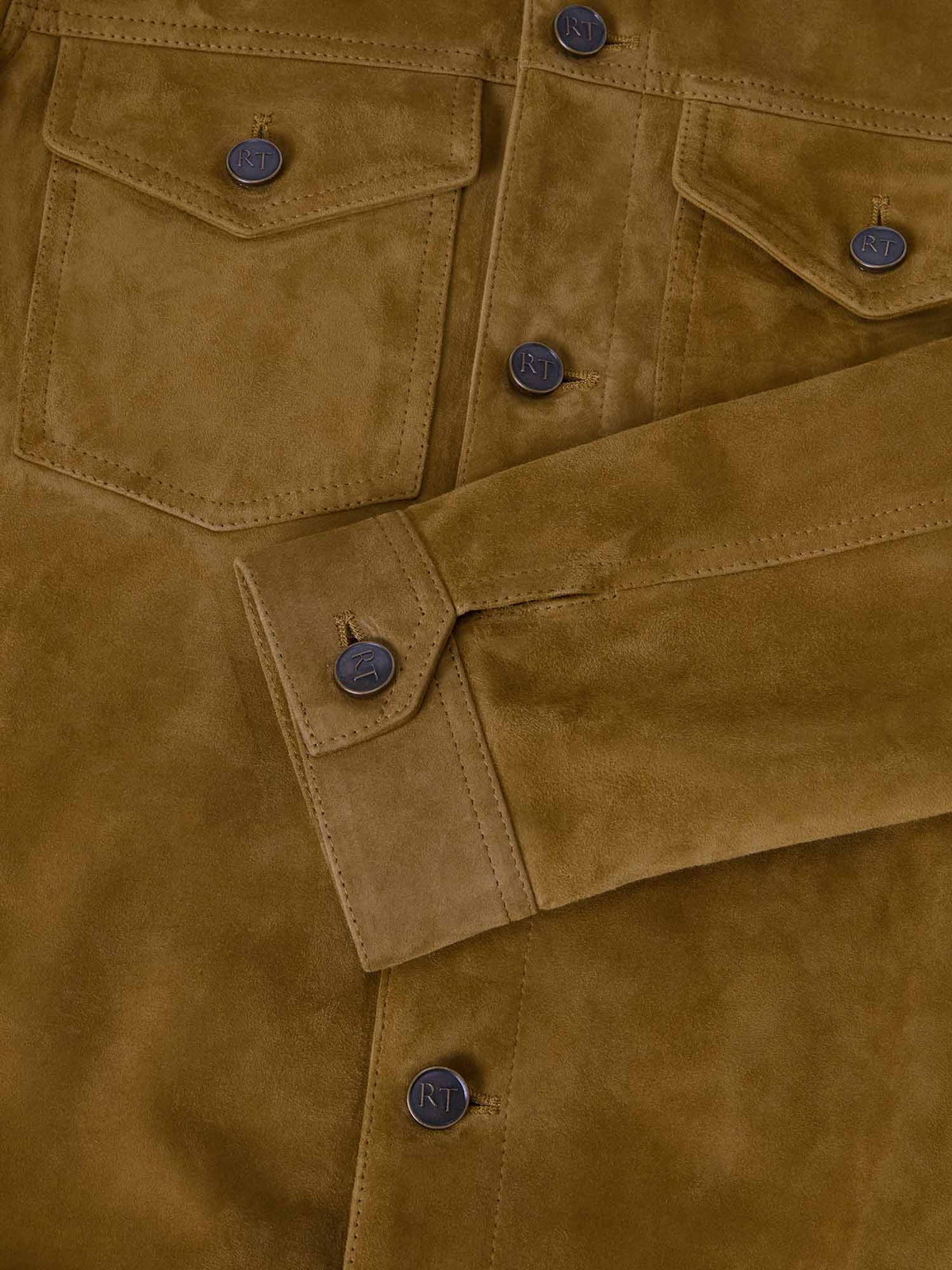 Elliott Suede Trucker Jacket image