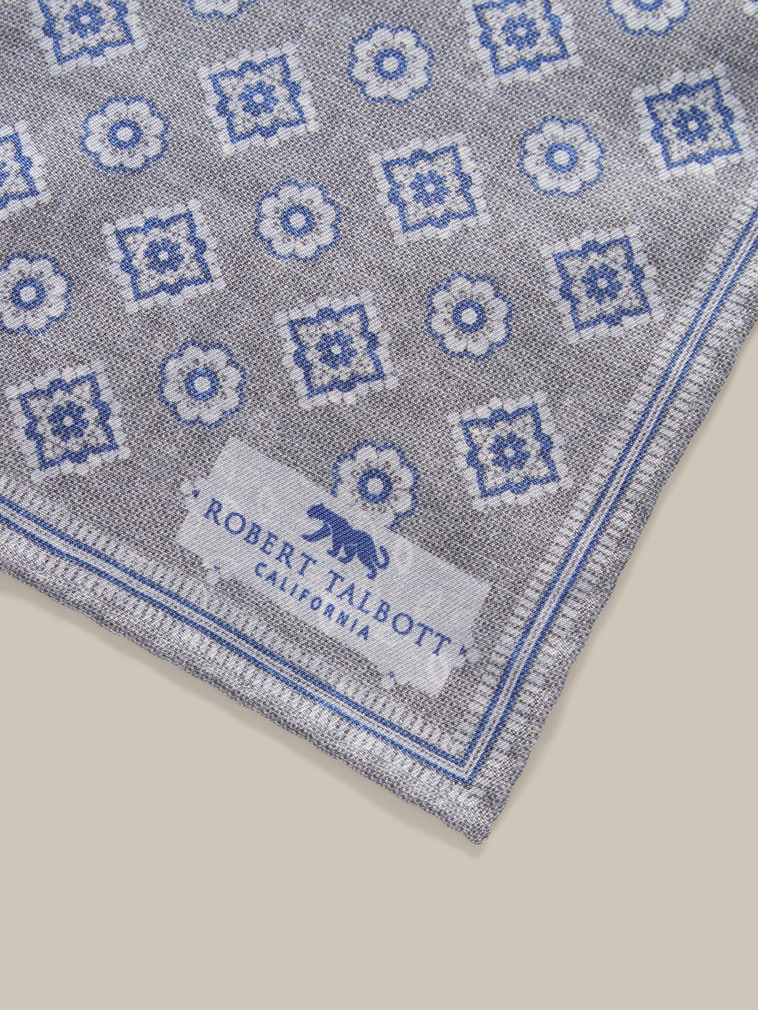 Collins Reversible Silk/Cotton Pocket Square