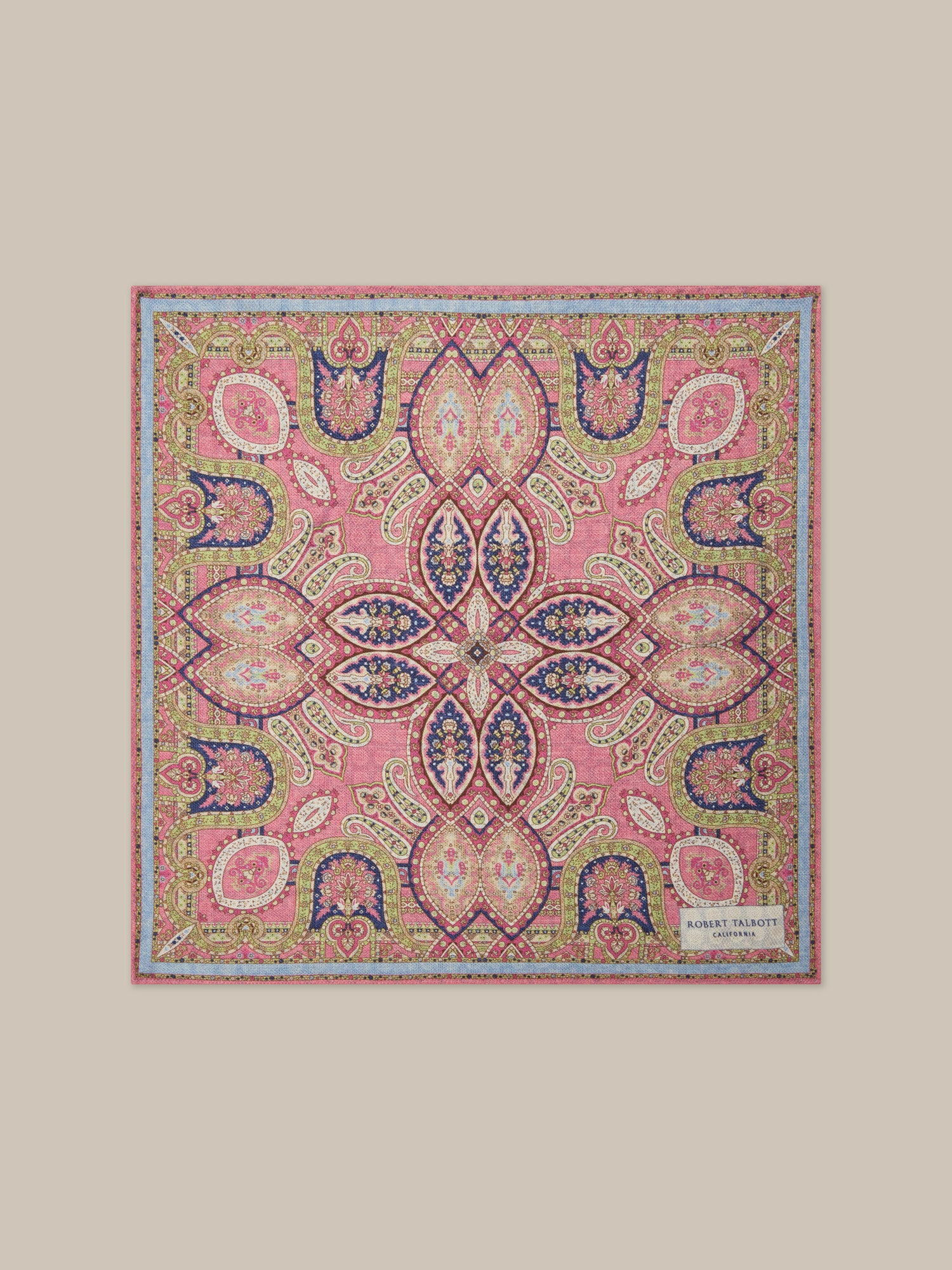 Collins Reversible Paisley Silk Pocket Square
