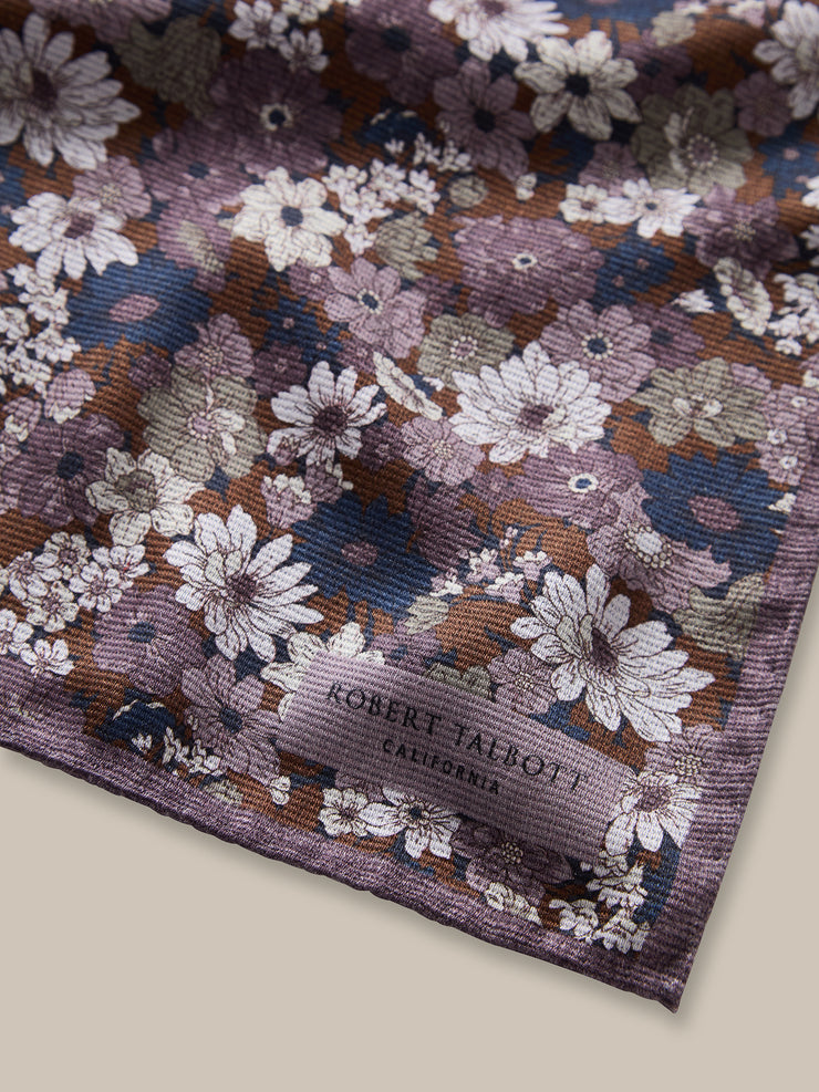 Collins Floral Double Print Pocket Square