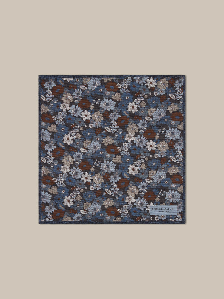 Collins Floral Double Print Pocket Square