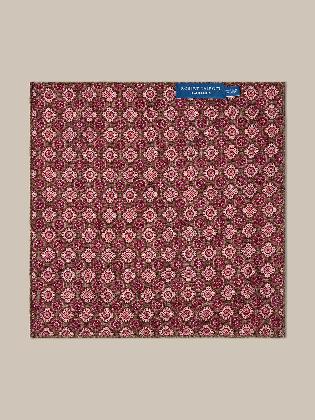 Collins Paisley Medallion Double Print Pocket Square image