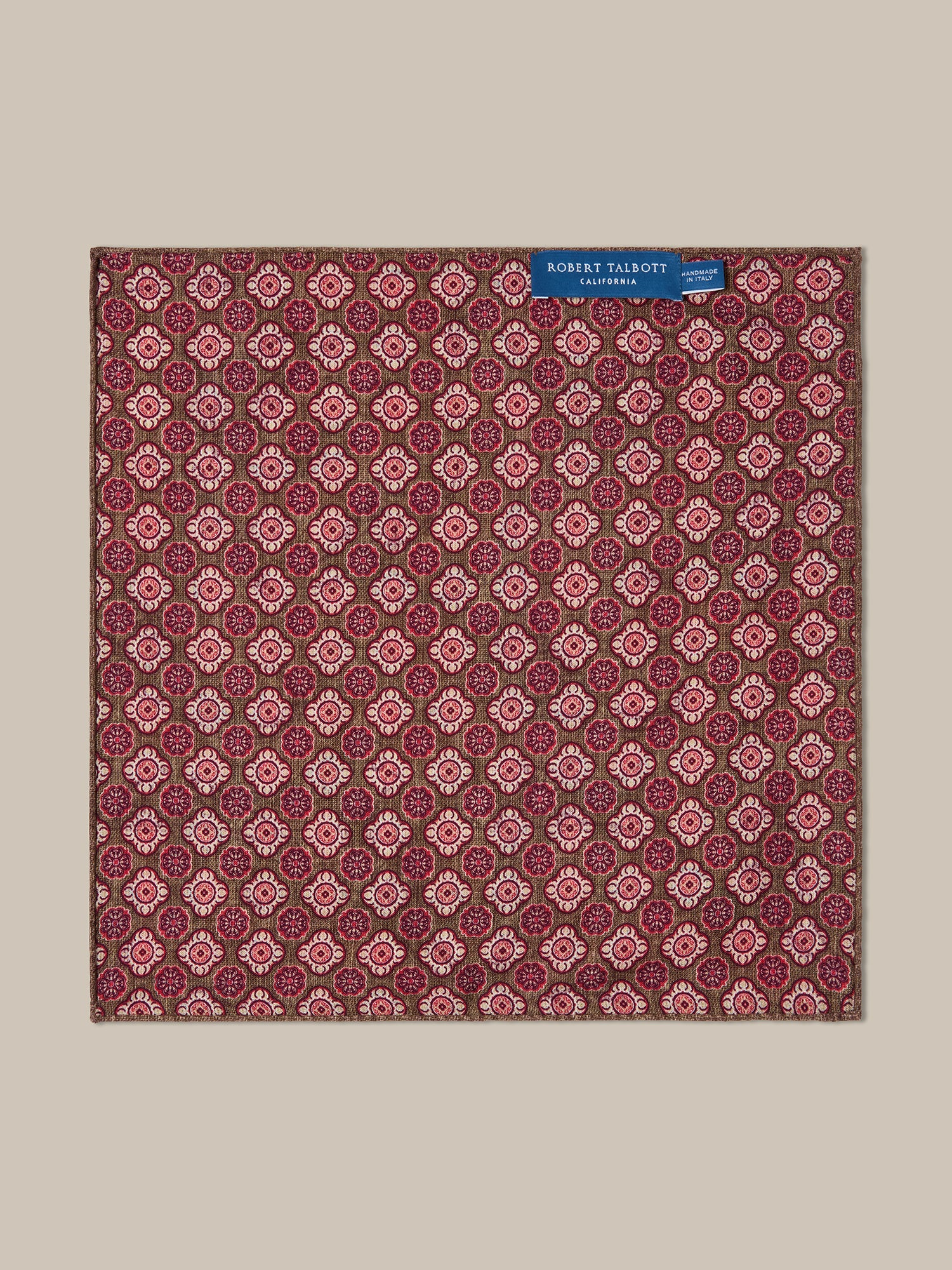 Collins Paisley Medallion Double Print Pocket Square