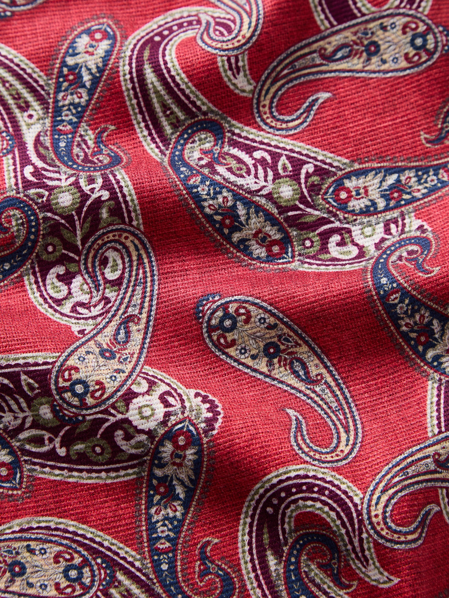 Collins Paisley Medallion Double Print Pocket Square