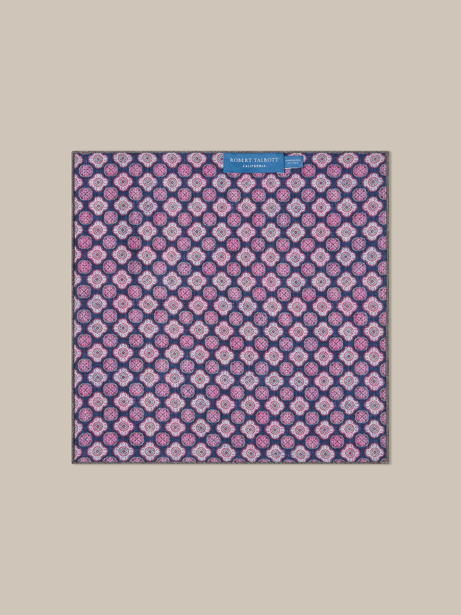 Collins Paisley Medallion Double Print Pocket Square