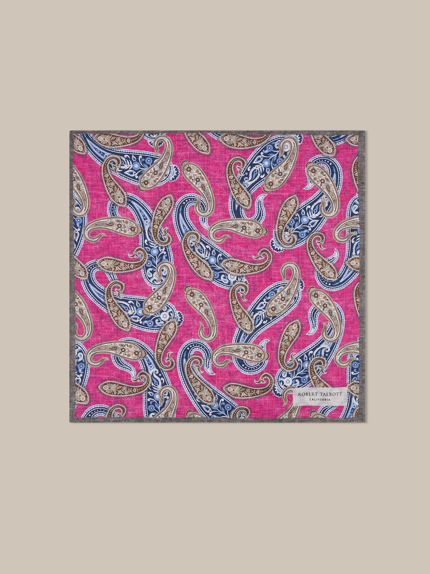 Collins Paisley Medallion Double Print Pocket Square image