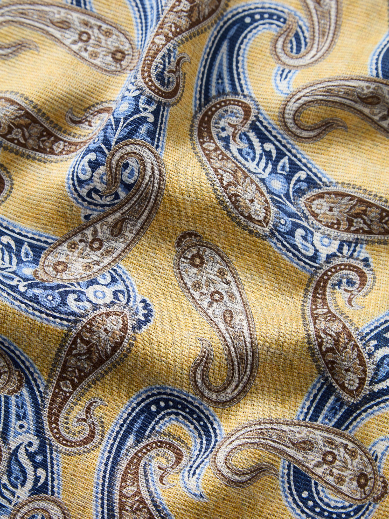 Collins Paisley Medallion Double Print Pocket Square