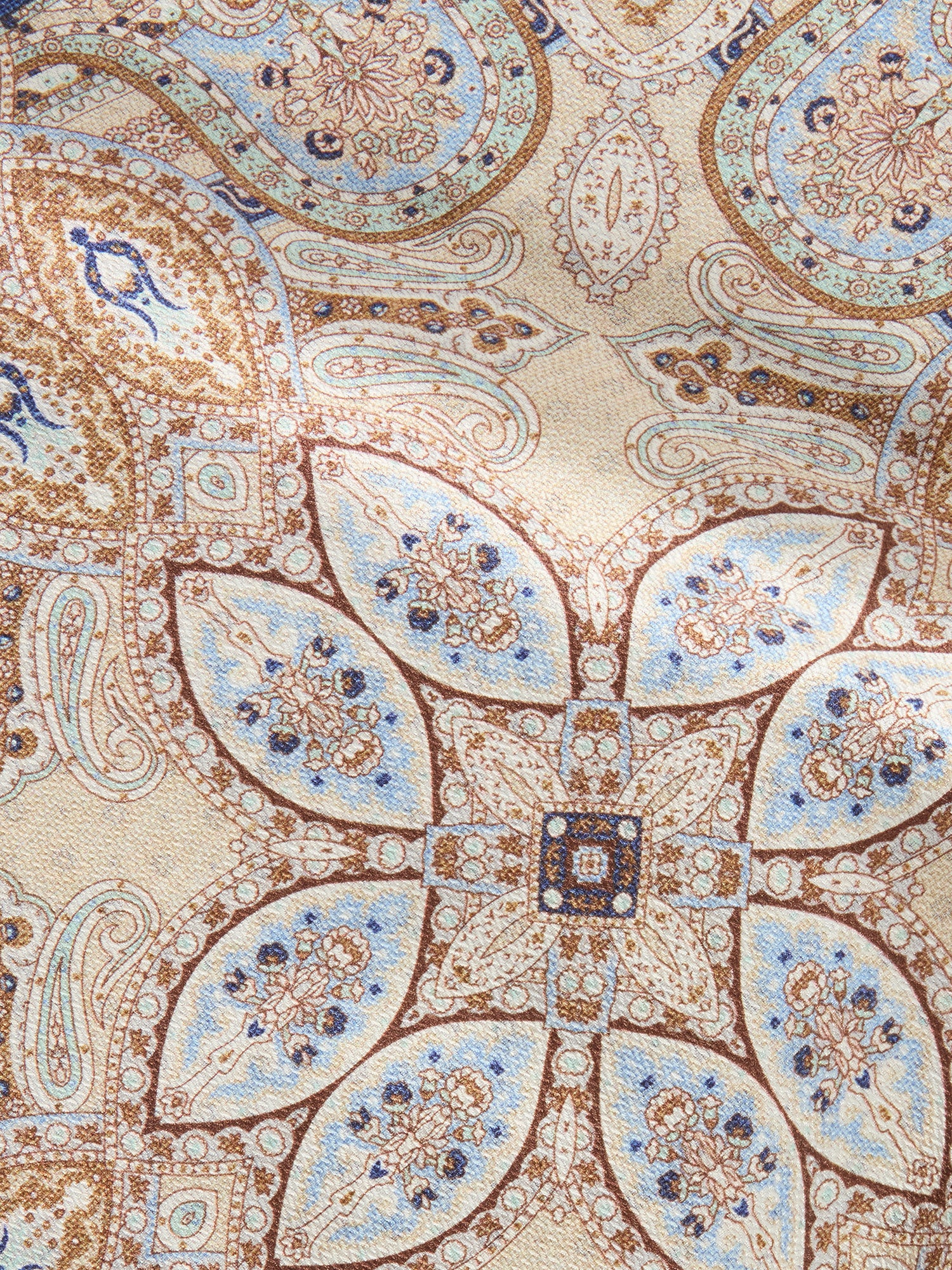 Collins Reversible Paisley Silk Pocket Square