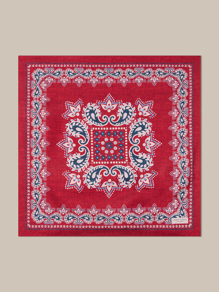 Harmon Reversible Floral Paisley Neckerchief
