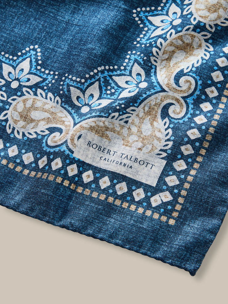Harmon Reversible Floral Paisley Neckerchief