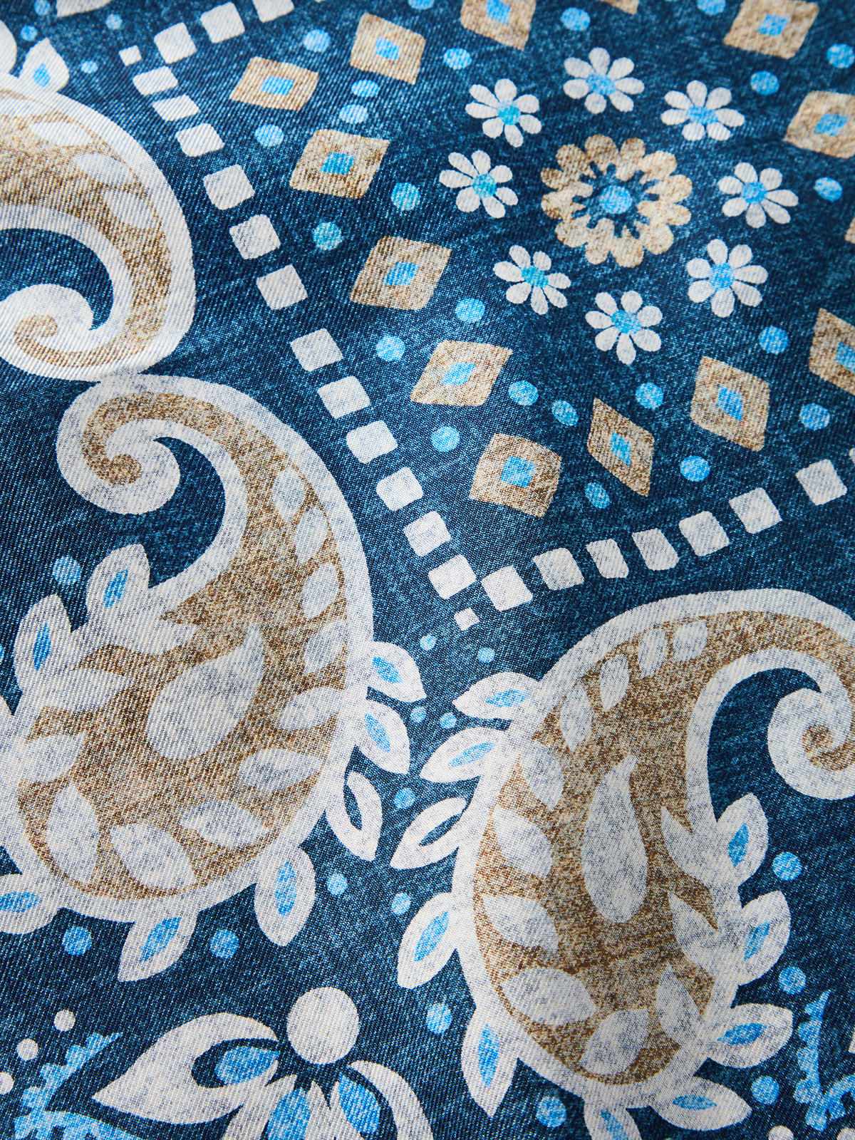 Harmon Reversible Floral Paisley Neckerchief image