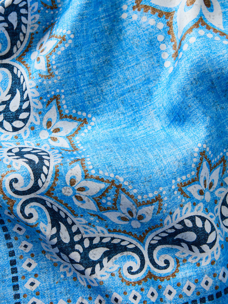 Harmon Reversible Floral Paisley Neckerchief