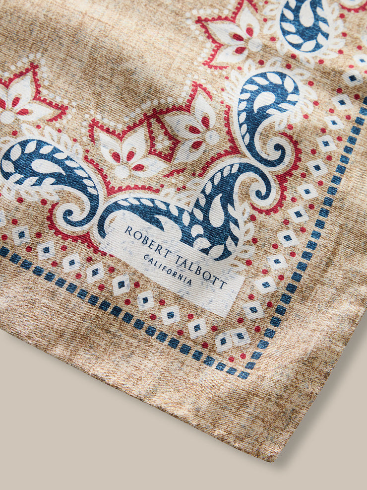 Harmon Reversible Floral Paisley Neckerchief