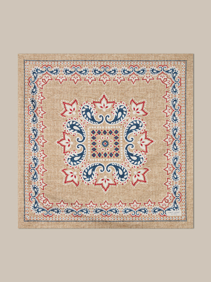 Harmon Reversible Floral Paisley Neckerchief
