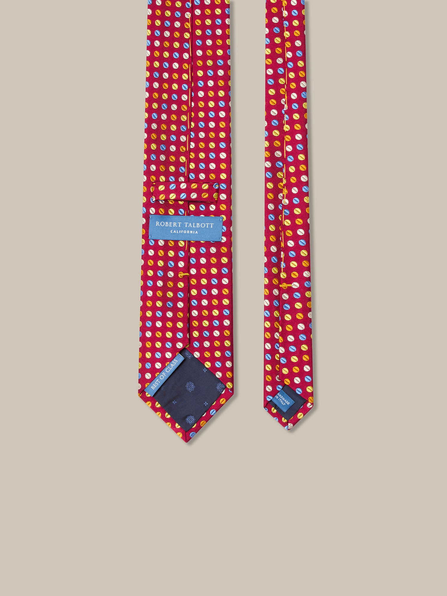 Robert Geo Circle Jacquard Necktie