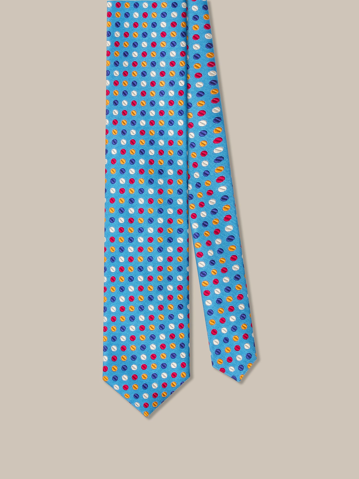 Robert Geo Circle Jacquard Necktie