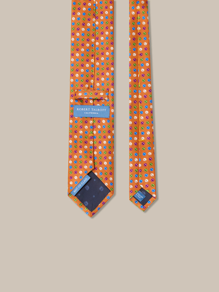 Robert Geo Circle Jacquard Necktie