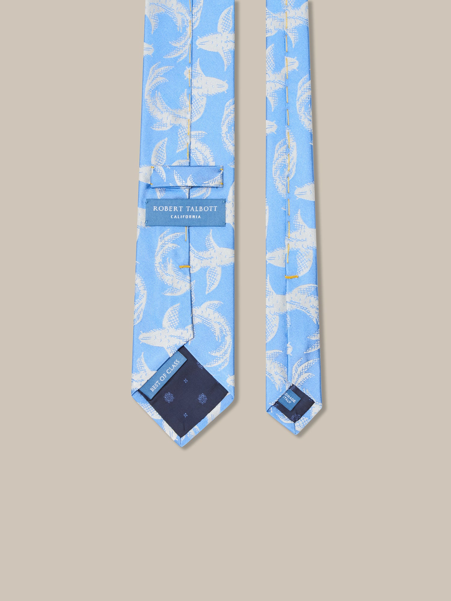 Robert Koi Fish Jacquard Necktie