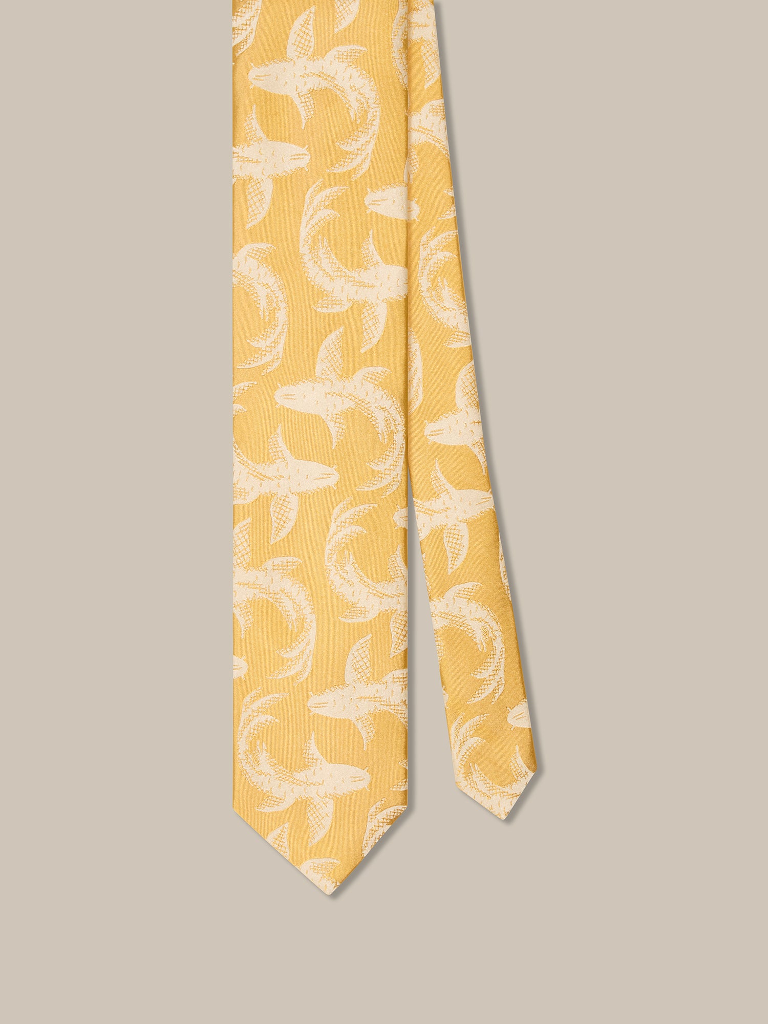 Robert Koi Fish Jacquard Necktie
