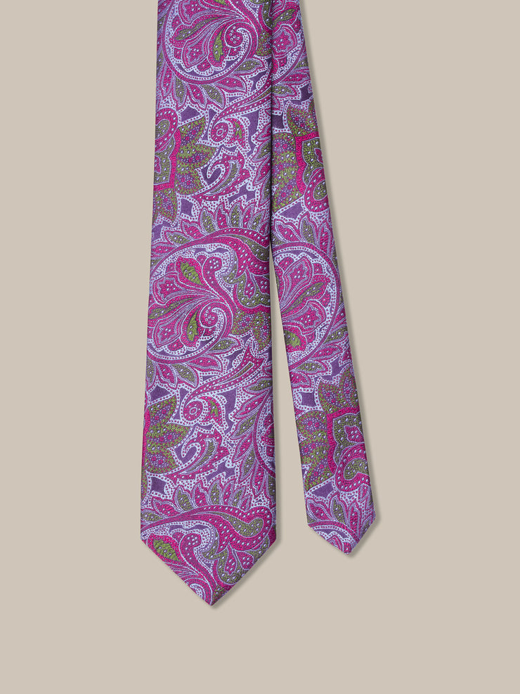 Robert Dotted Paisley Necktie