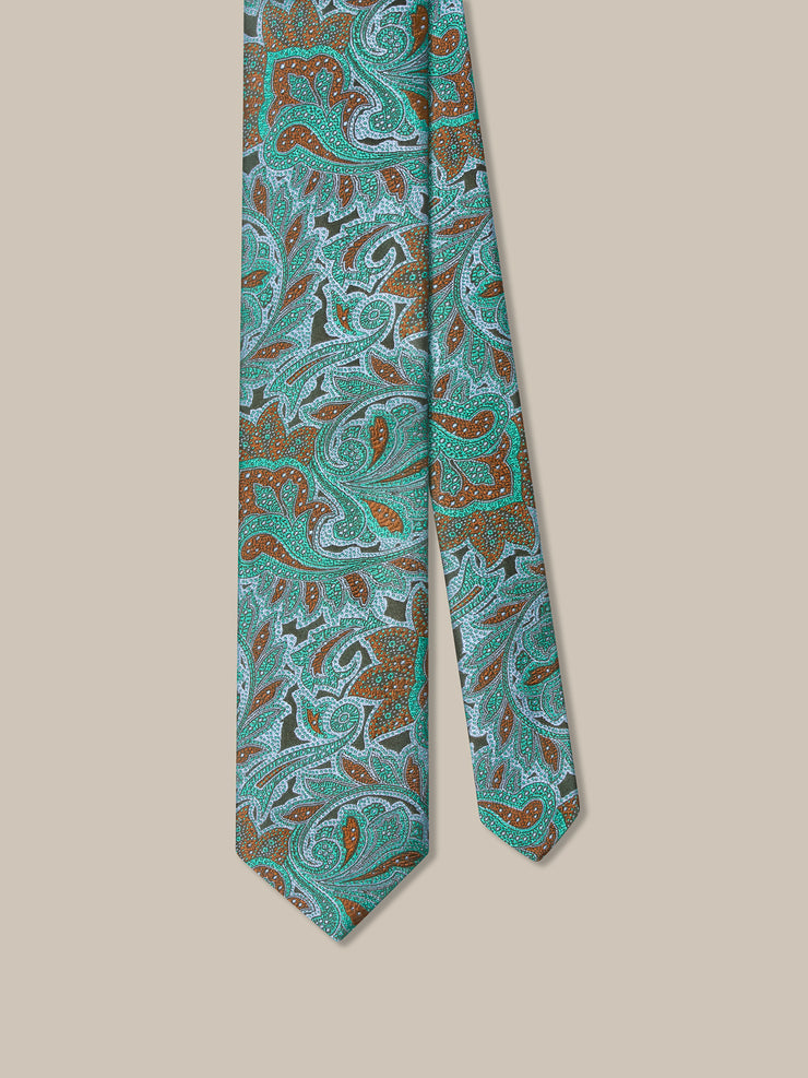 Robert Dotted Paisley Necktie