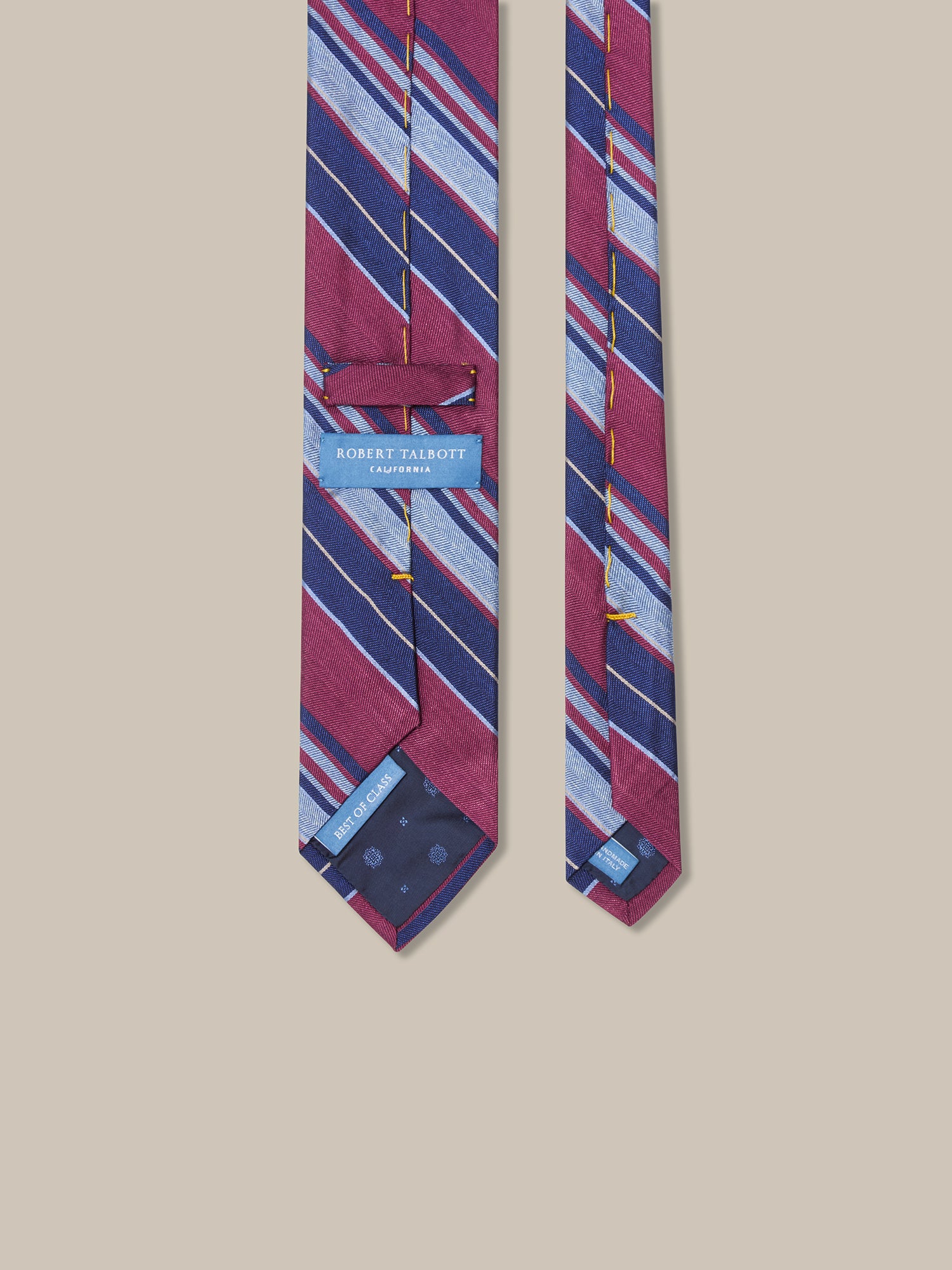 Robert Large Multi Repp Necktie