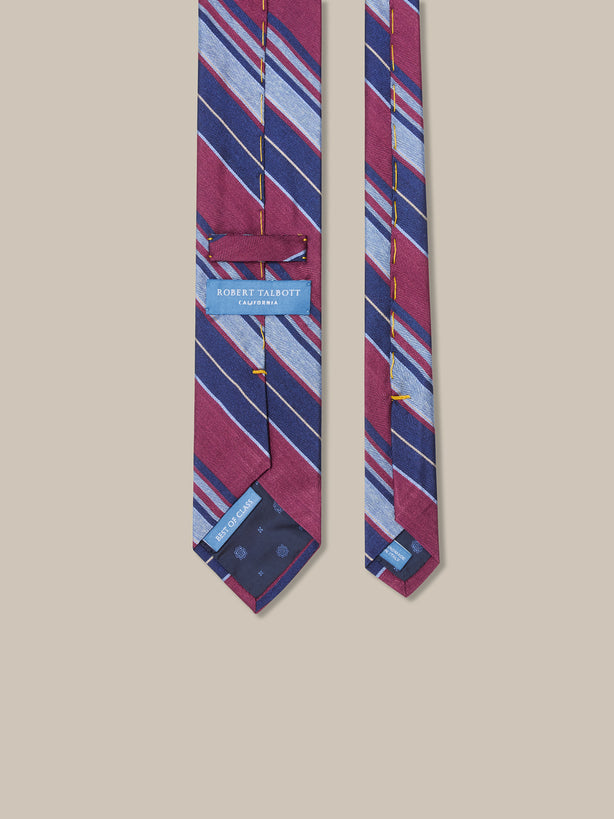Newman 7-Fold Signature Repp Silk Necktie