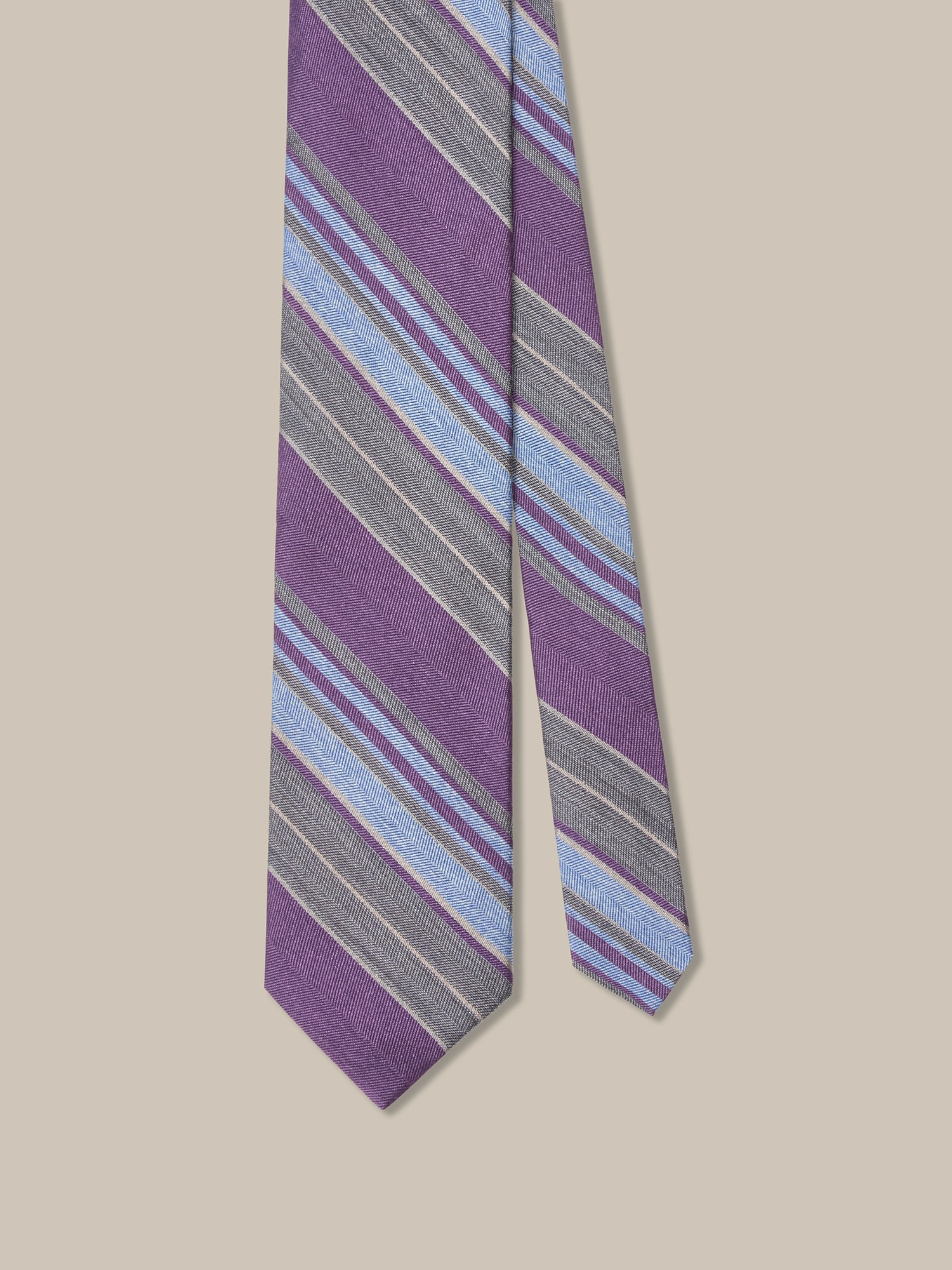 Robert Large Multi Repp Necktie