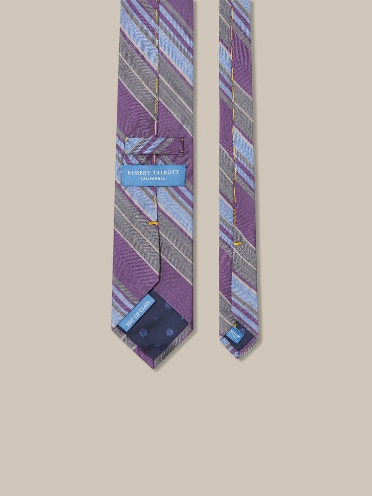 Robert Large Multi Repp Necktie