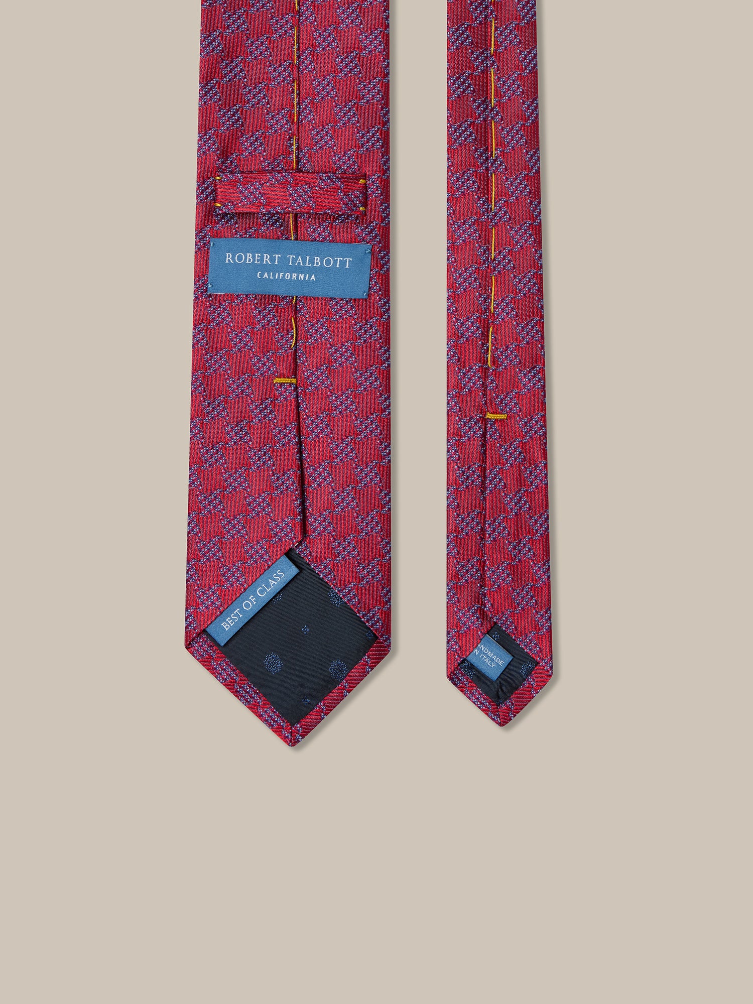 Robert Large Houndstooth Jacquard Best of Class Necktie image