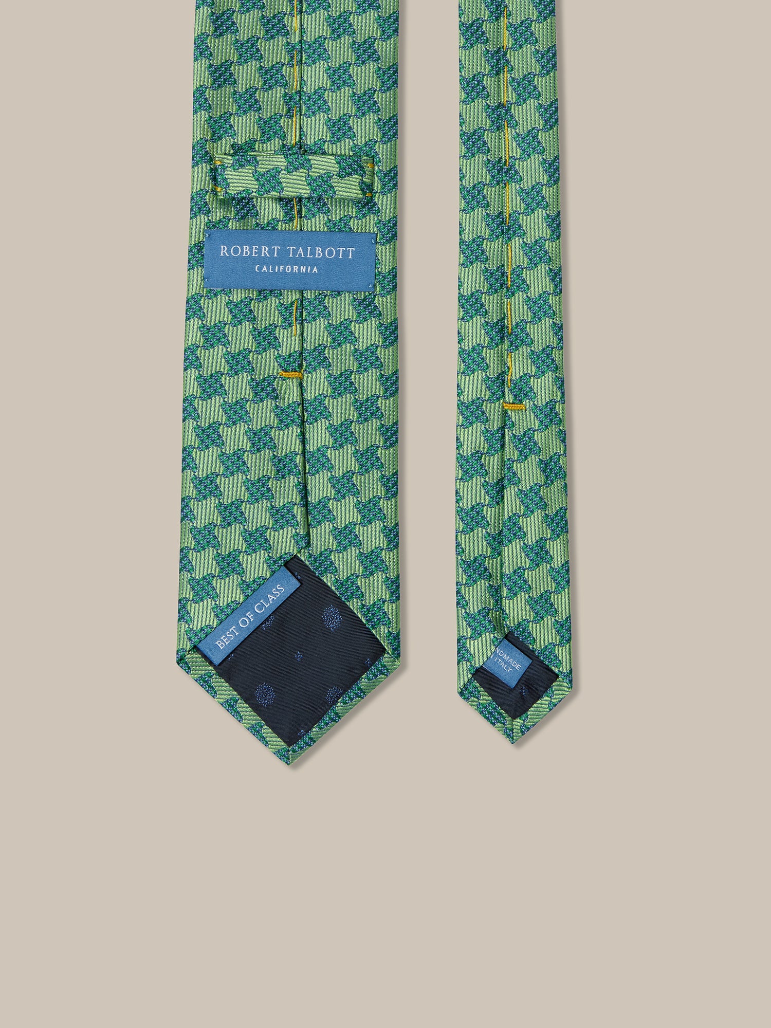 Robert Large Houndstooth Jacquard Best of Class Necktie image