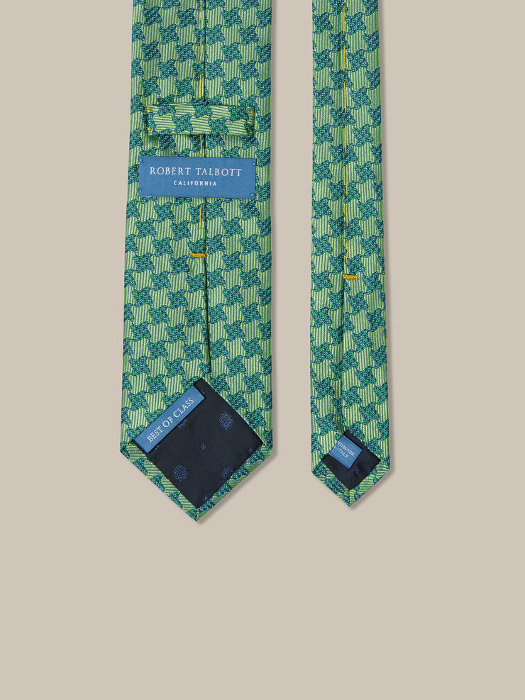 Robert Large Houndstooth Jacquard Best of Class Necktie