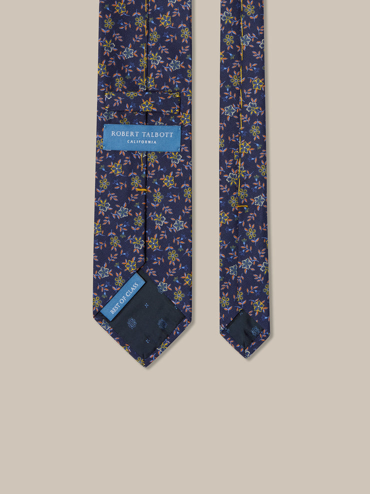Robert Flowers Ribbed Silk Best of Class Necktie