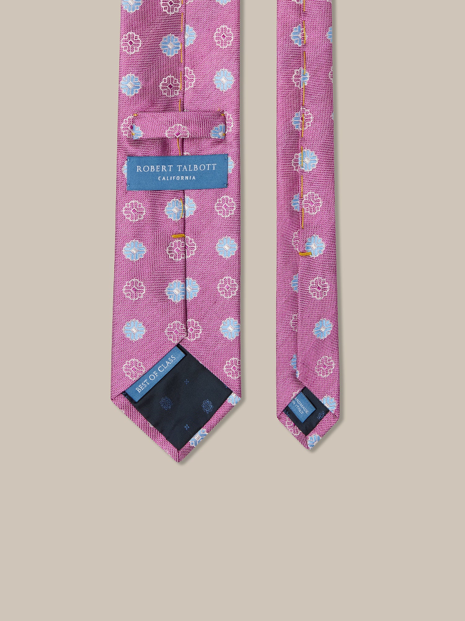 Robert Blue Flower Jaquard Best of Class Necktie image