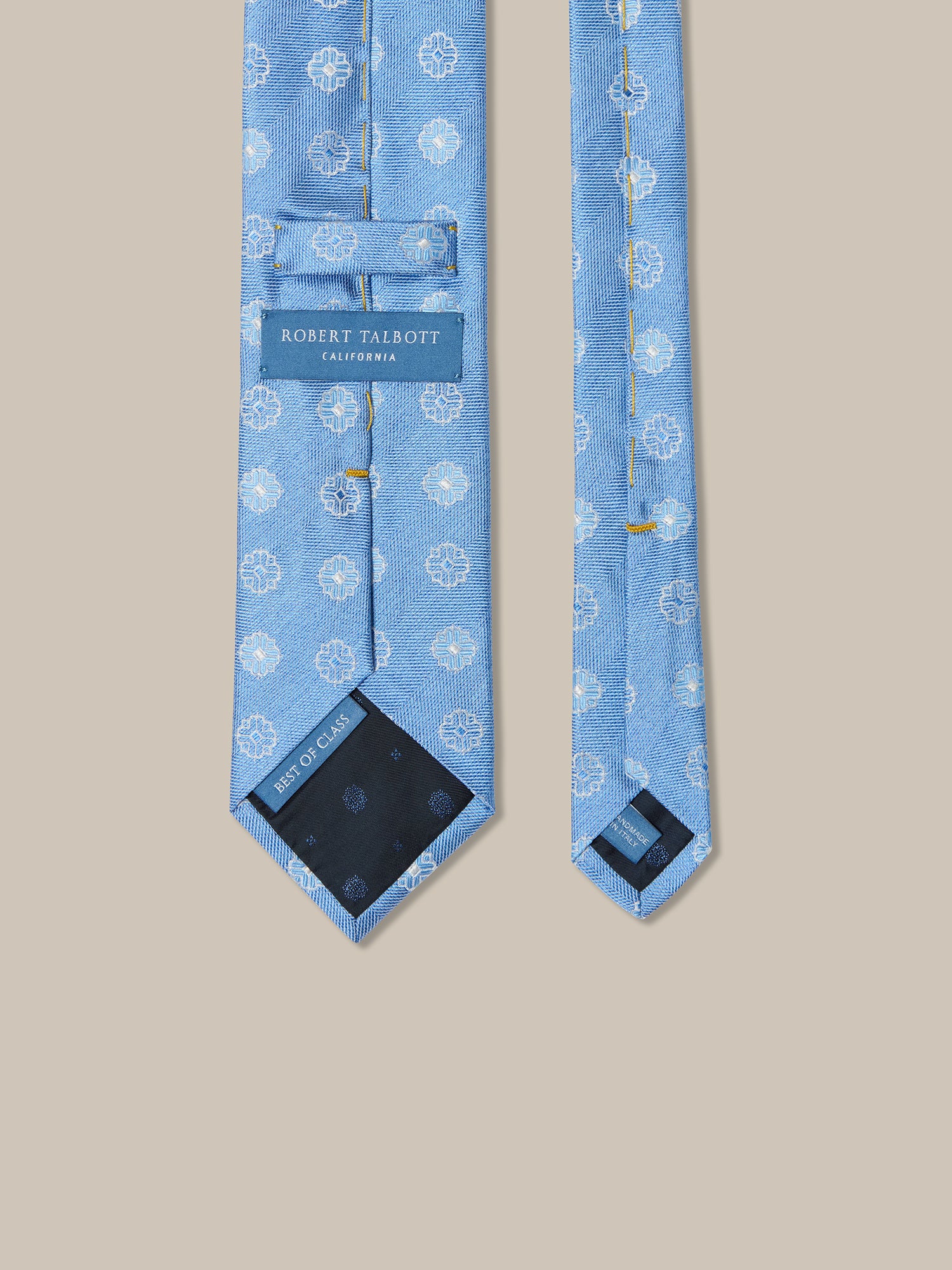 Robert Blue Flower Jaquard Best of Class Necktie