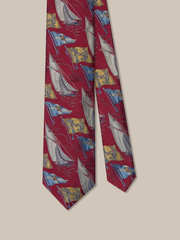Robert Boat Flags Best of Class Necktie