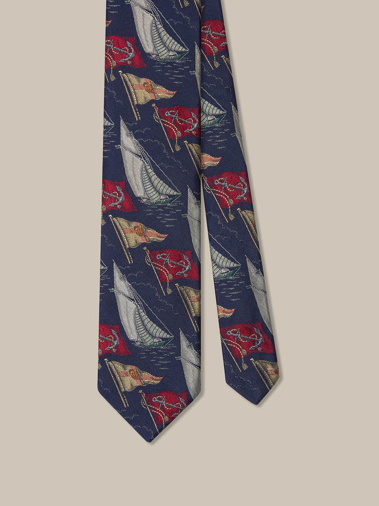 Robert Boat Flags Best of Class Necktie