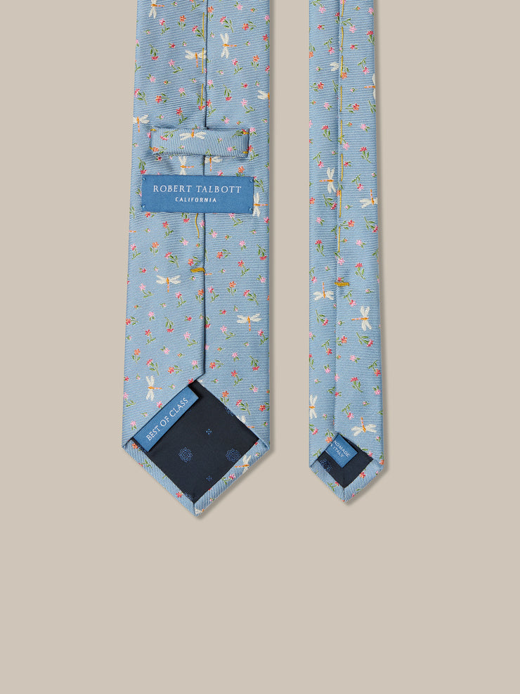 Robert Dragonfly Ditsy Floral Best of Class Necktie
