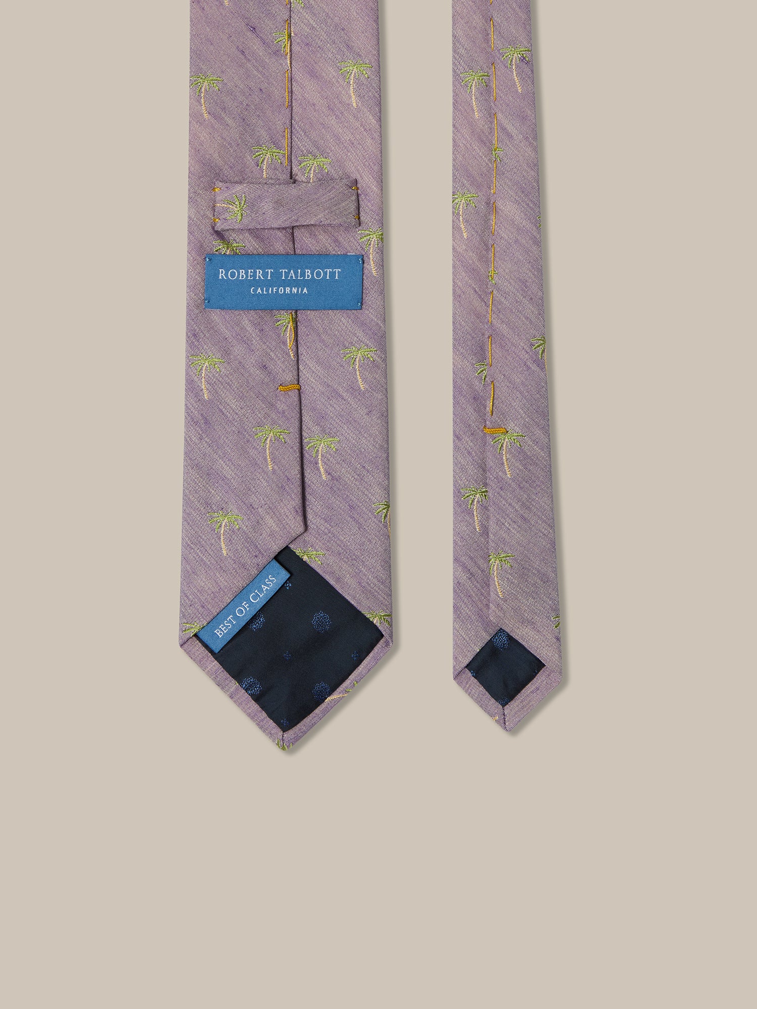 Robert Palm Silk Linen Best of Class Necktie image