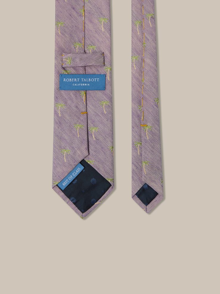 Robert Palm Silk Linen Best of Class Necktie