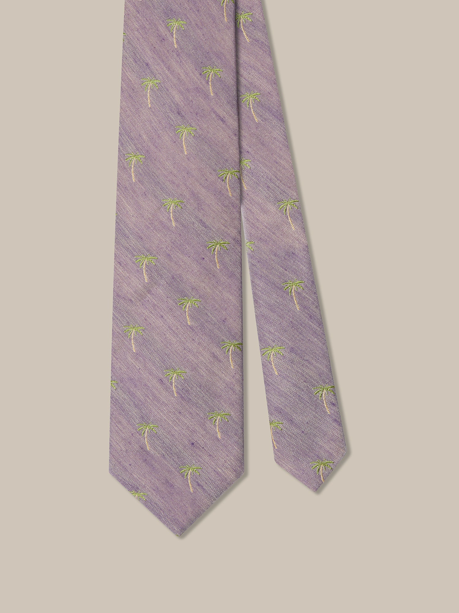 Robert Palm Silk Linen Best of Class Necktie