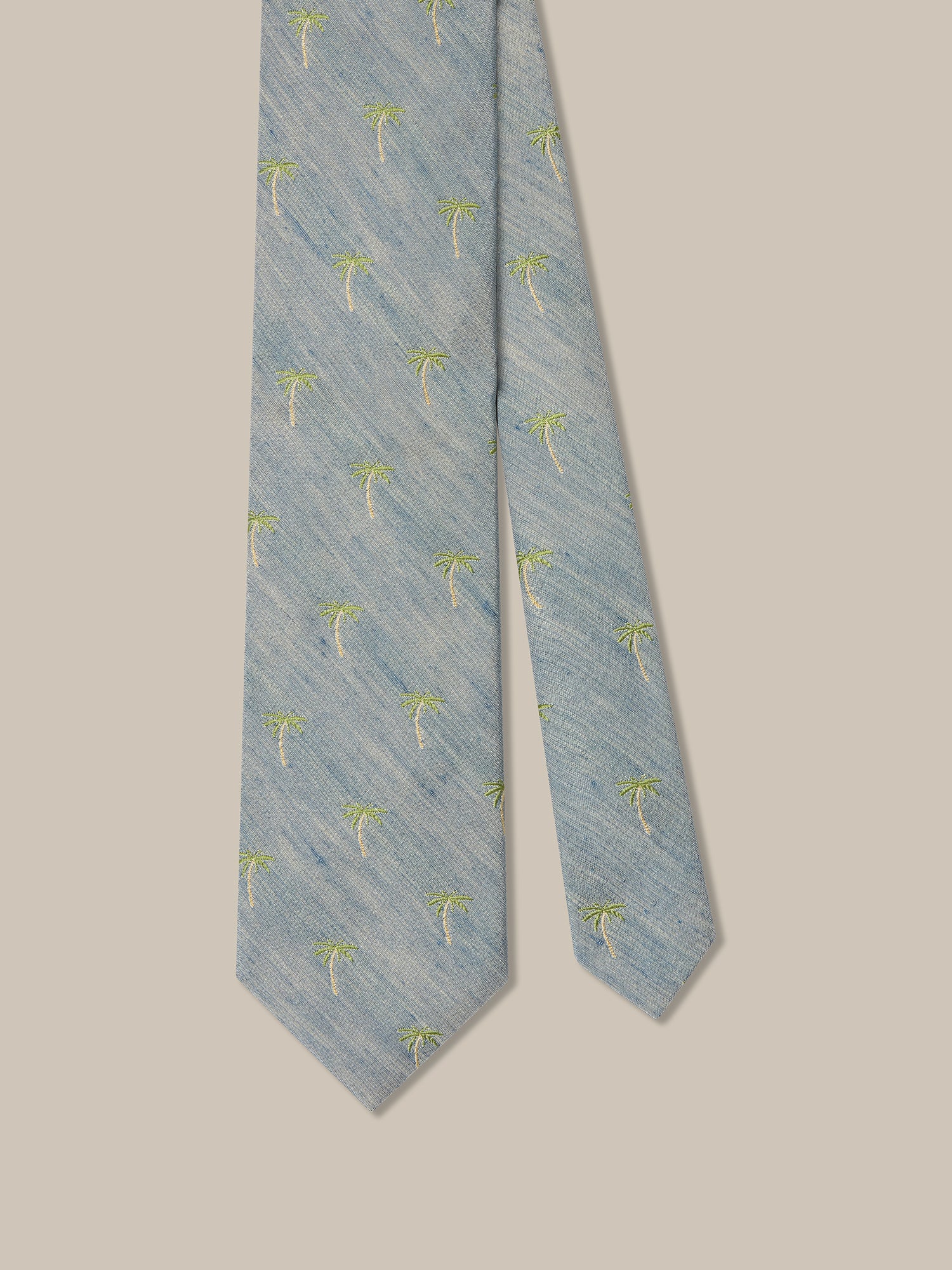Robert Palm Silk Linen Best of Class Necktie