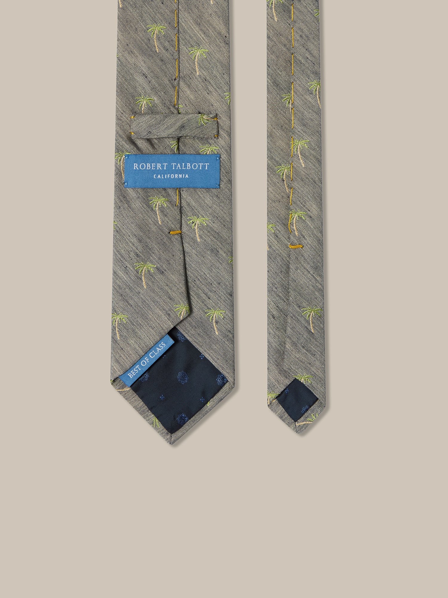 Robert Palm Silk Linen Best of Class Necktie image