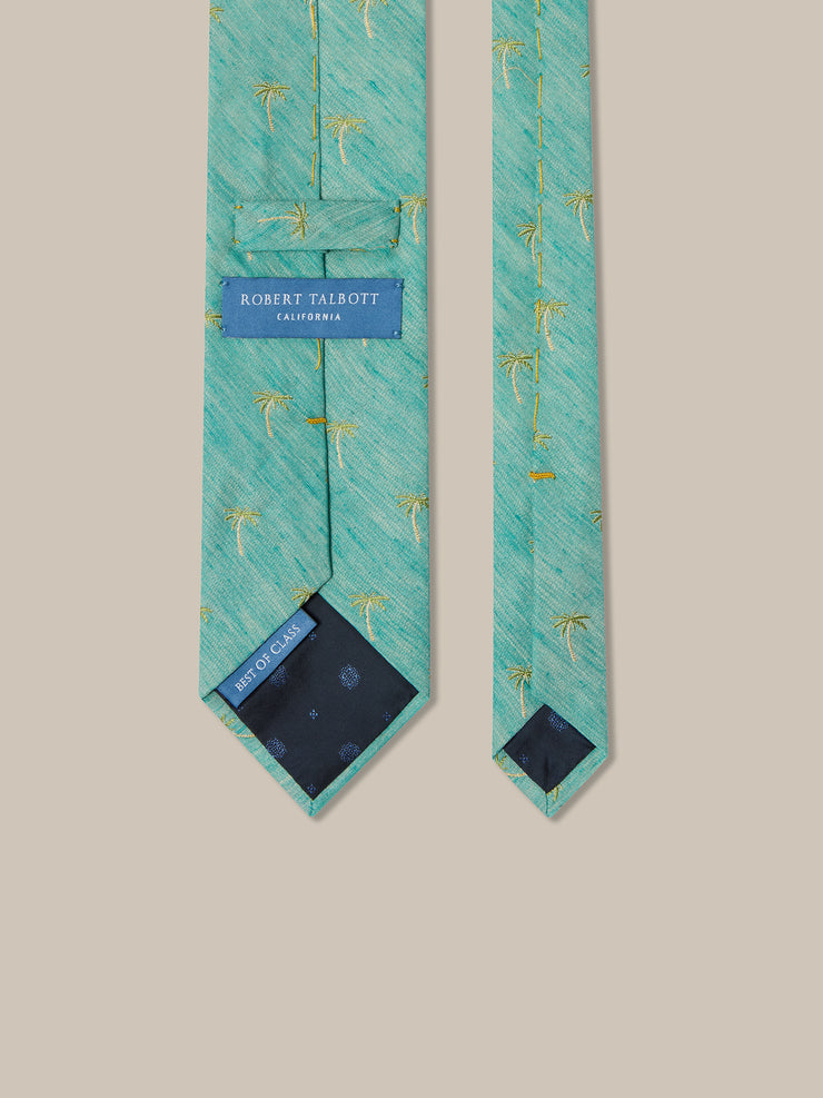 Robert Palm Silk Linen Best of Class Necktie