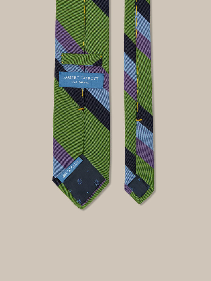 Robert Bold Silk Cotton Stripe Best of Class Necktie