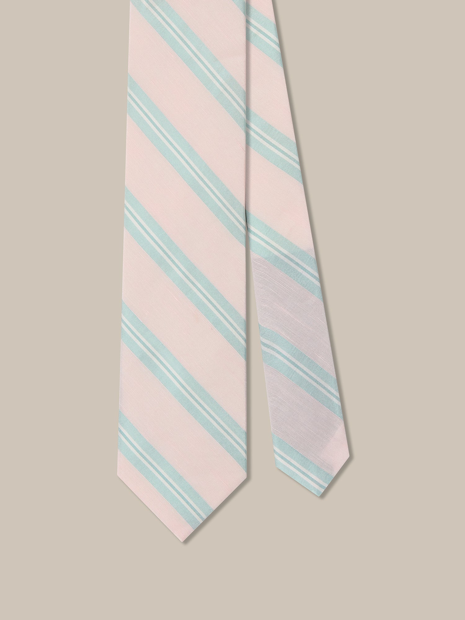 Robert Silk Linen Stripe Best of Class Necktie