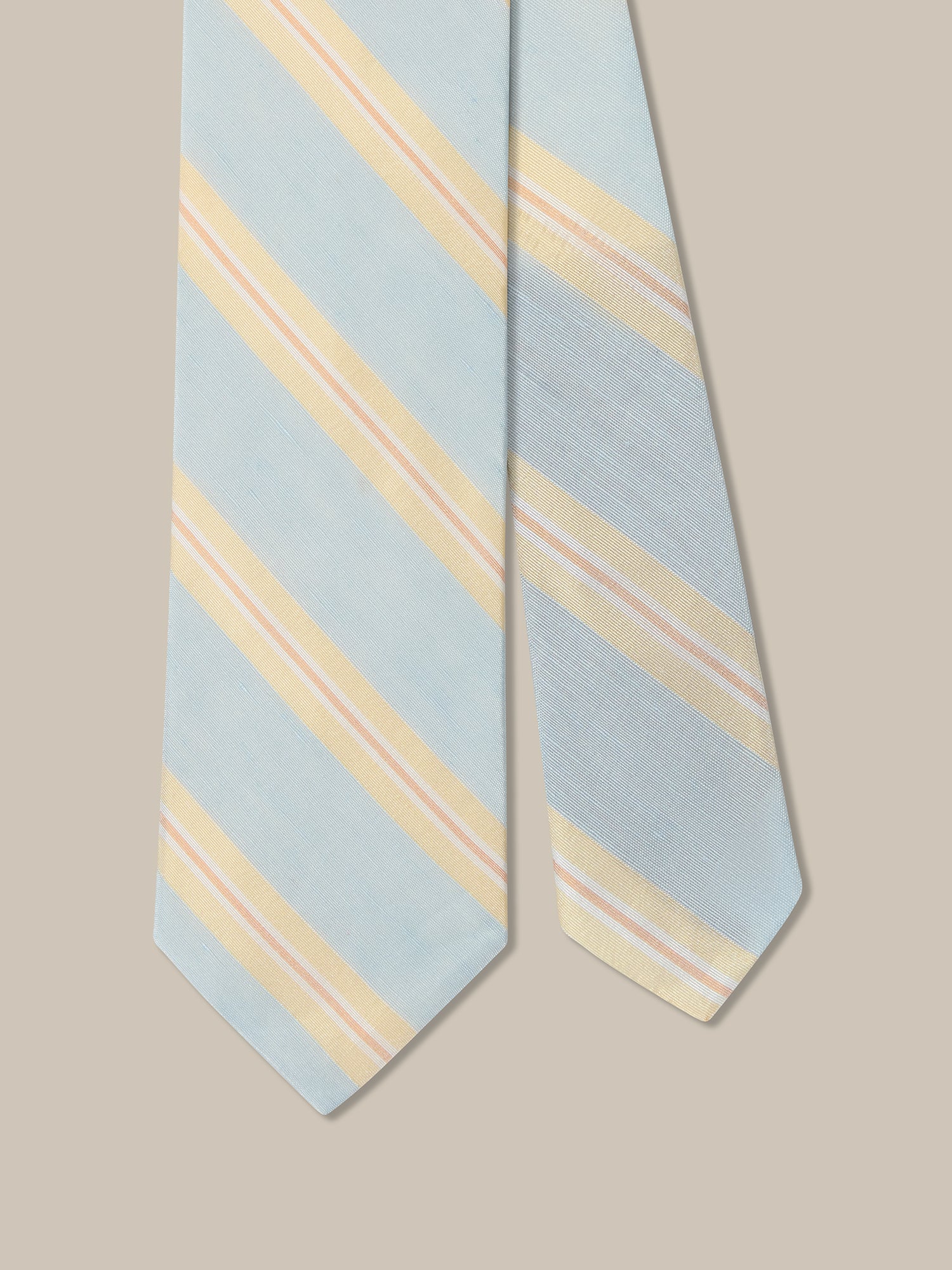 Robert Silk Linen Stripe Best of Class Necktie