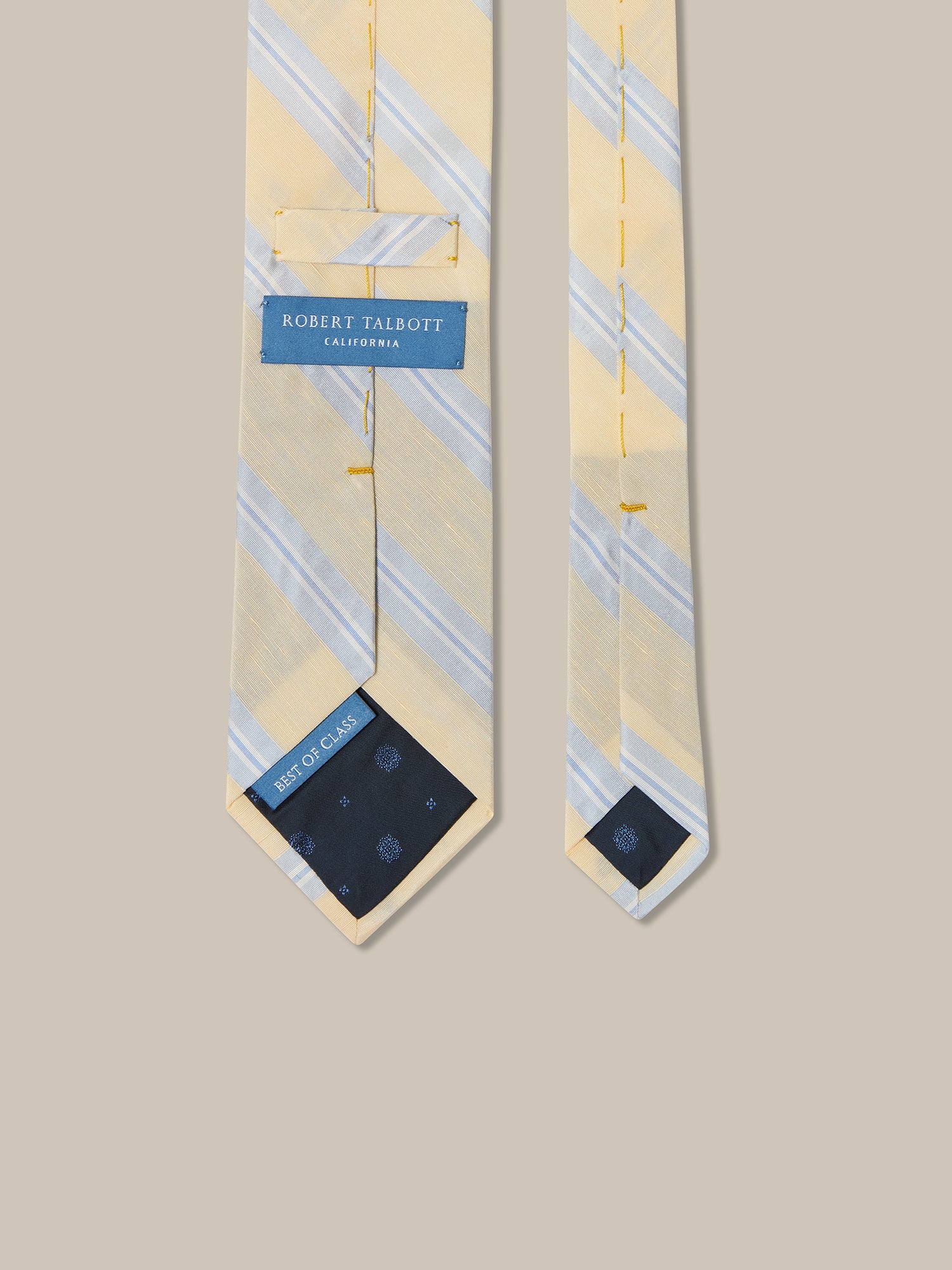 Robert Silk Linen Stripe Best of Class Necktie