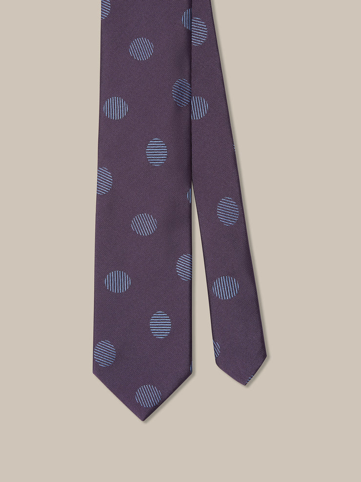 Robert Oval Geo Jacquard Best of Class Necktie