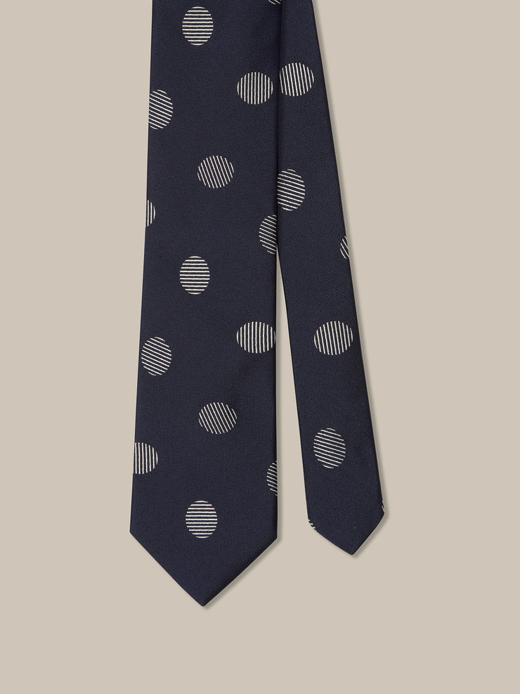 Robert Oval Geo Jacquard Best of Class Necktie